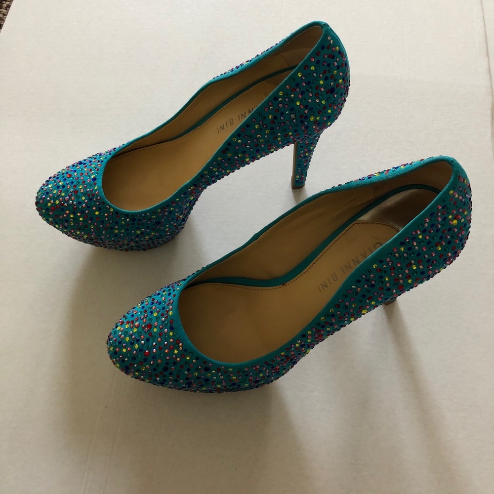 gianni bini blue heels